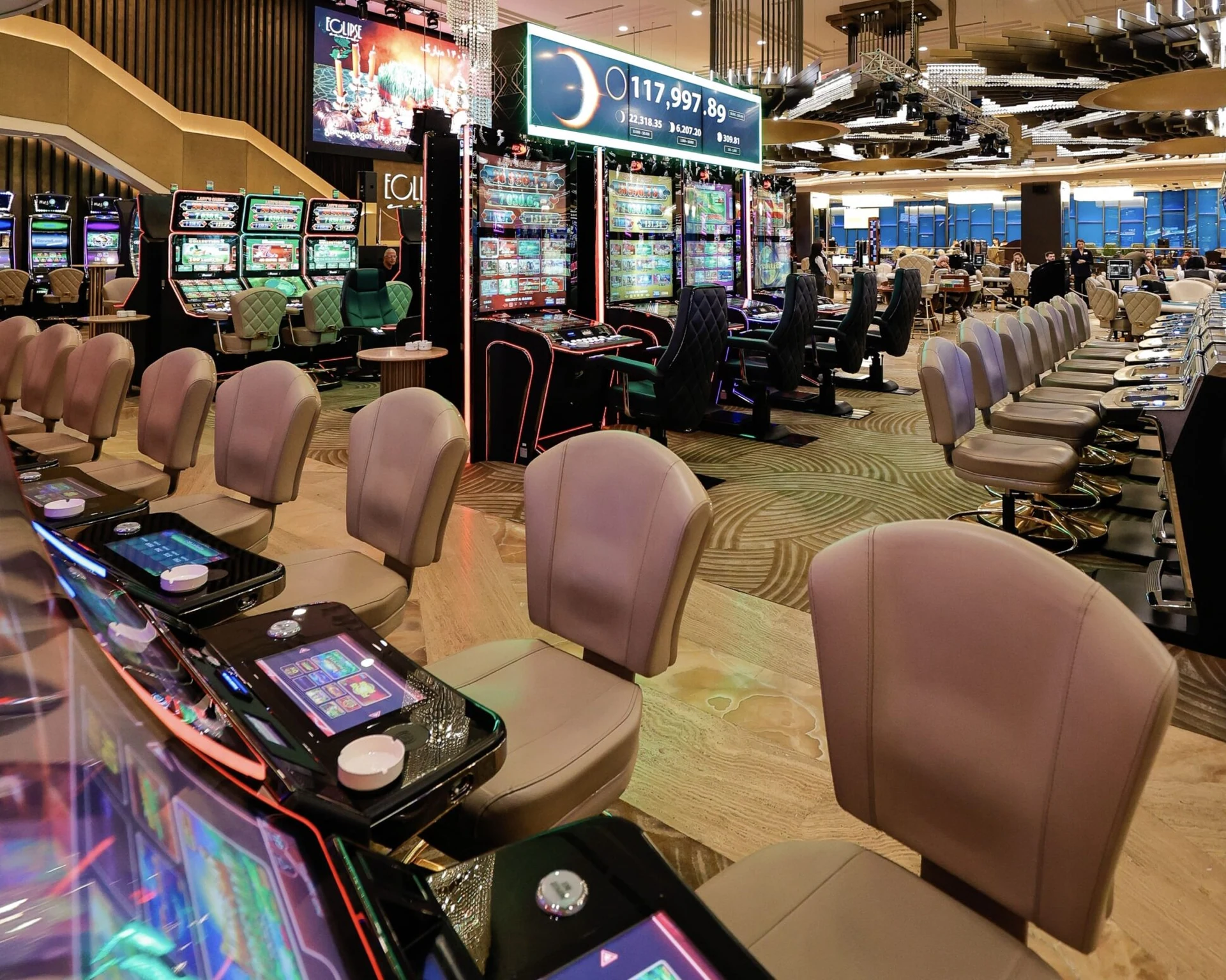 The gaming hall at Eclipse Casino in Batumi